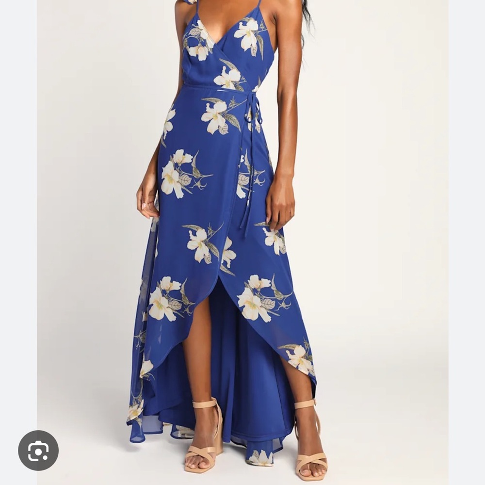 Lulu’s hi-low wrap dress